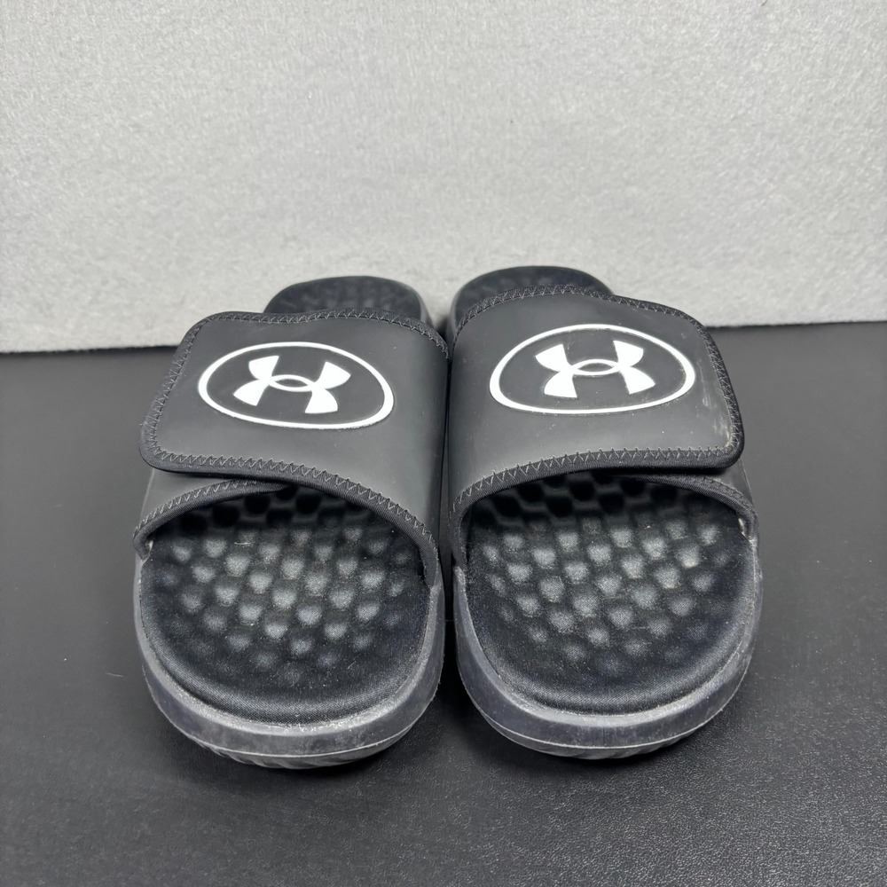 Under Armour Ignite Pro 8 Black Memory Foam Slides Mens Size 11 Slip On Shoes - Picture 6 of 11